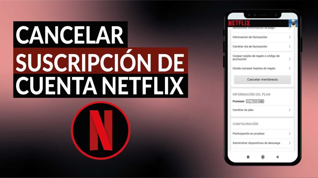 como anular la suscripción de netflix