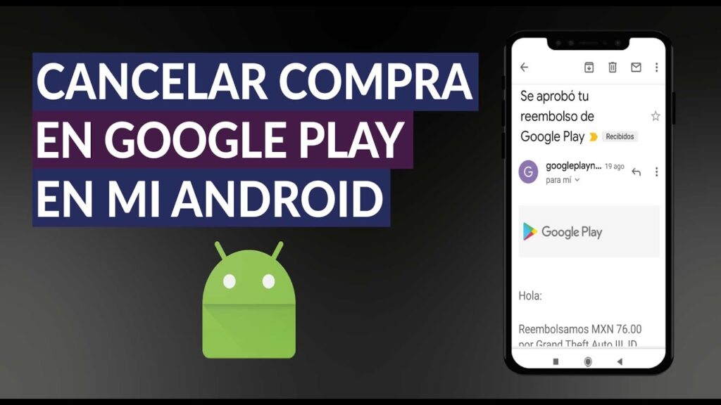 como anular un pago en google play