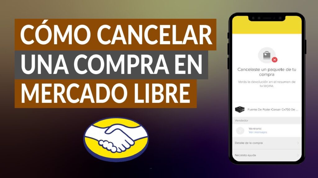 como hago para anular una compra en mercado libre